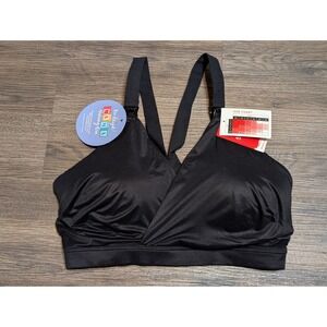 SPANX Mama Nursing Bra Black XL/TG Clip Down Cups Removable Pads Comfy Stretch‎